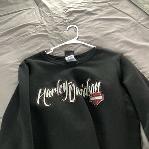 Harley Davidson pull over sweatshirt